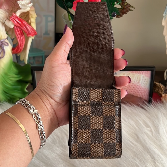 Louis Vuitton Damier Ebene Cigarette Case or lipstick case. Date Code CT0093 - Picture 8 of 15
